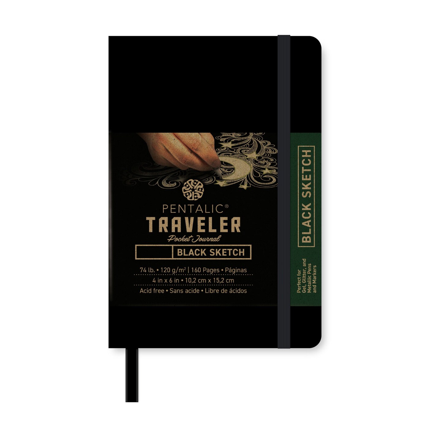 PTL-01626 Series | Traveler Pocket Journal - Midnight