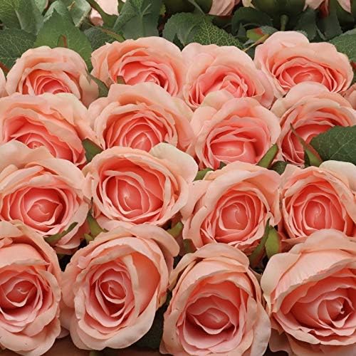 Rose Revival: 20" Silk Pink Rose Bud Stem - 12 Piece Set - Perfect for Spring and Summer Celebrations and Festivals