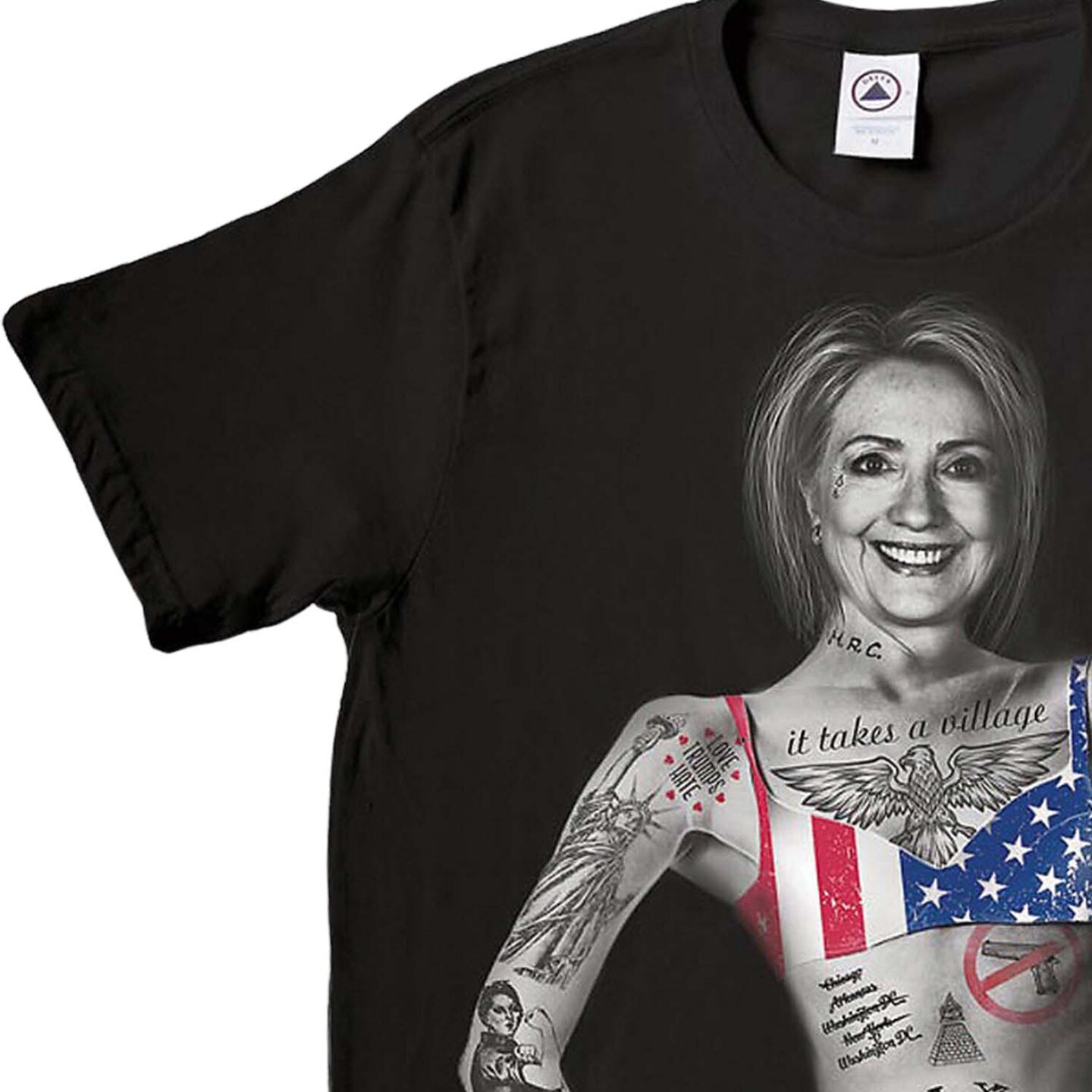 Hill Yes T Shirt Adult Large Hillary Clinton Election Tee