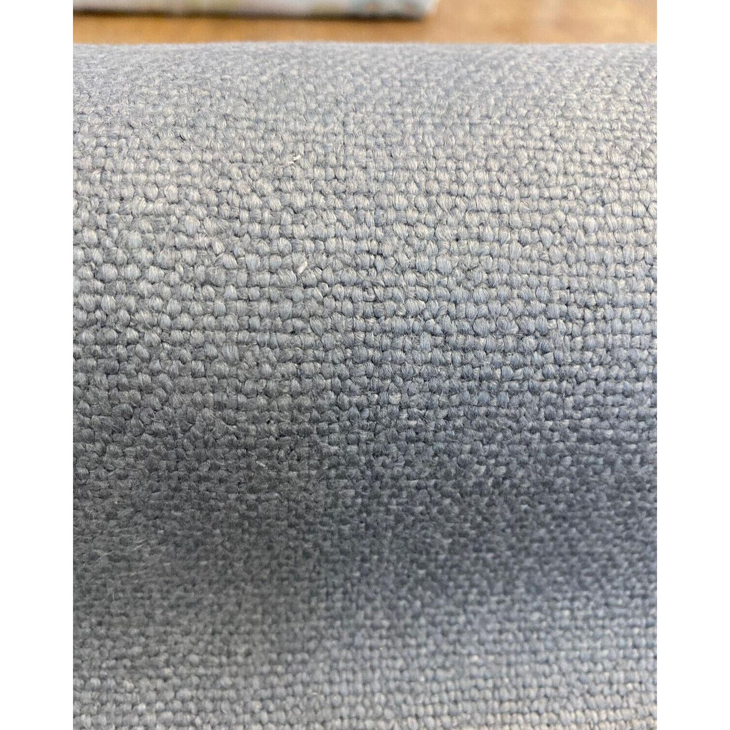 1 Yard Storm Gray Linen Heavy Durable Italian Tailored Upholstery Decorative Fabric