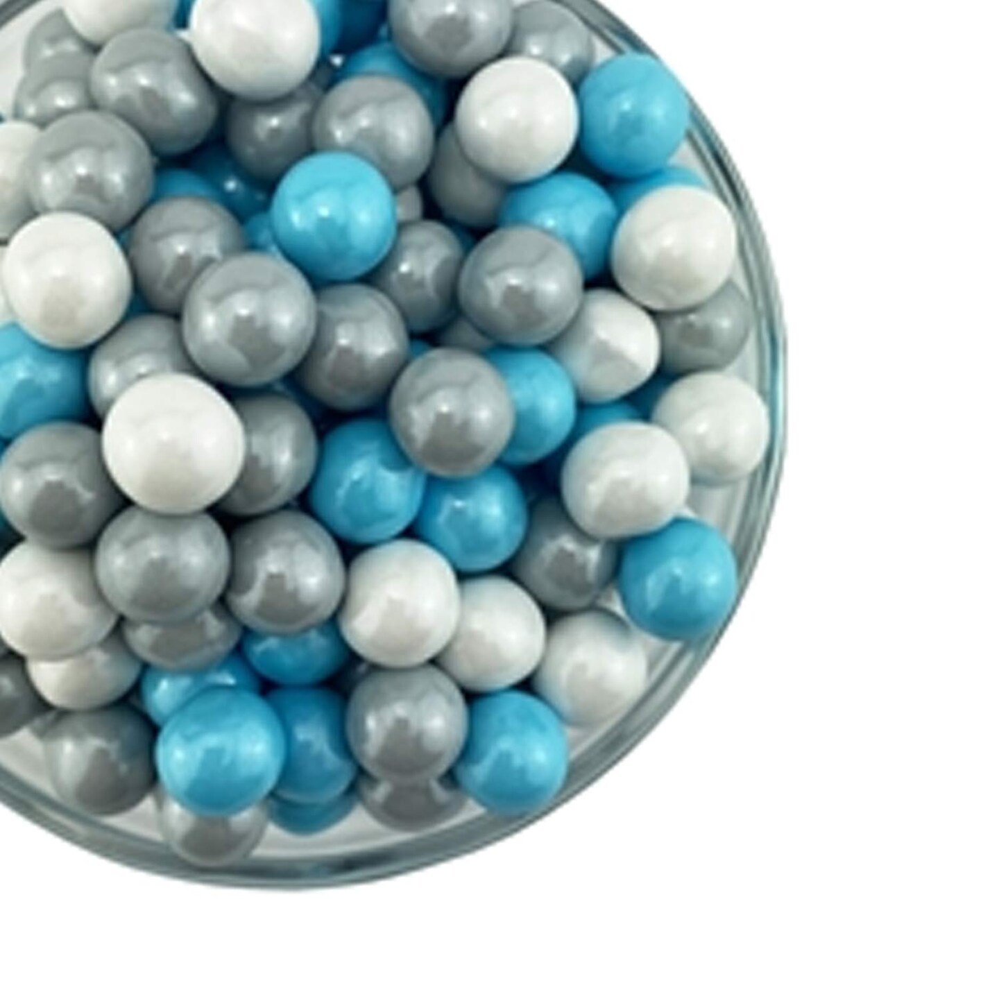 Holiday Sixlets 10MM Pearl 2 Pound Bag