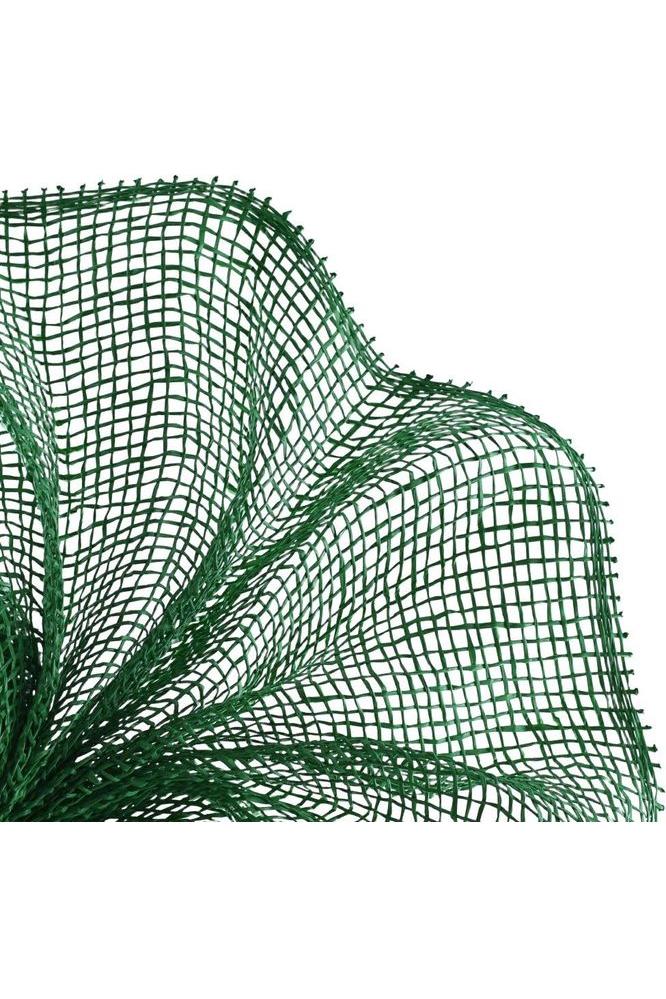 10&#x22; Poly Burlap Mesh Ribbon: Emerald Green