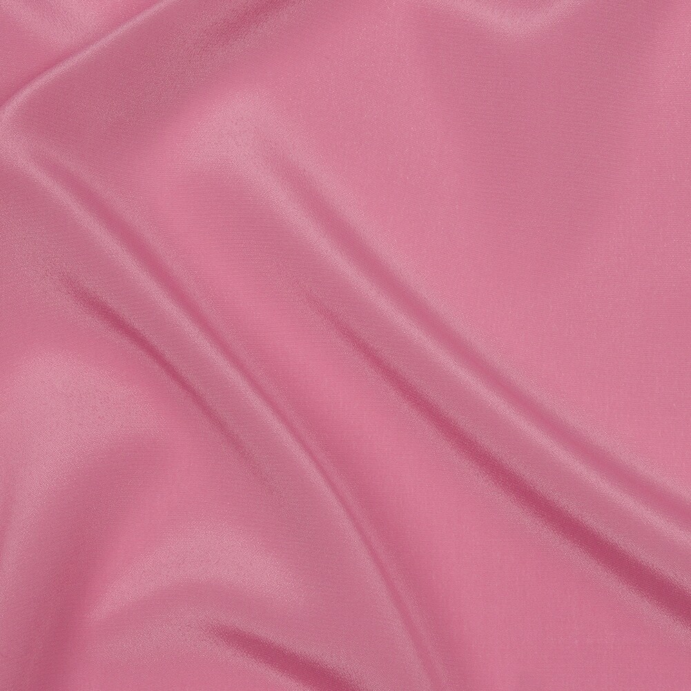 1 Yard Polignac Pink Silk Crepe de Chine Elegant 100% Silk for Apparel & Linings 44" Wide