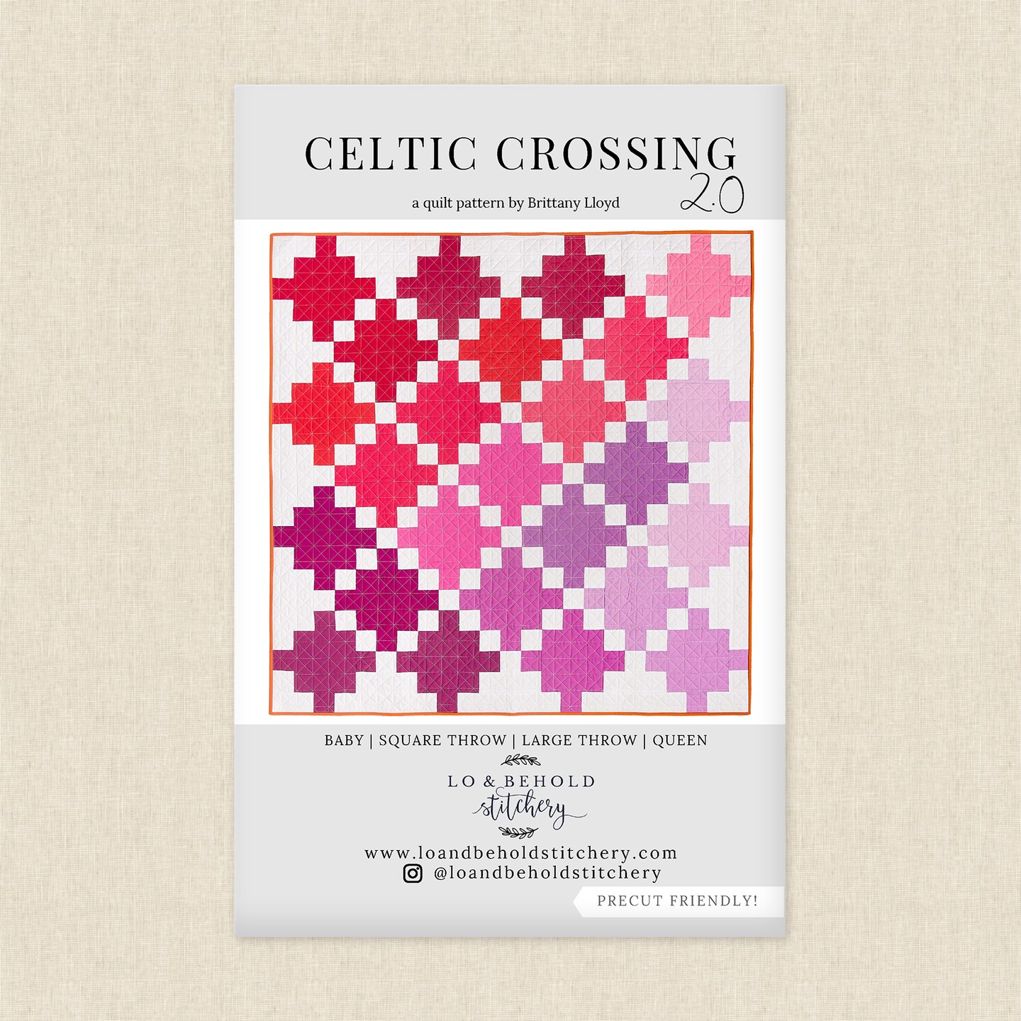 Celtic Crossing 2.0 (lbs 120) | Lo and Behold Stitchery | Sewing Pattern