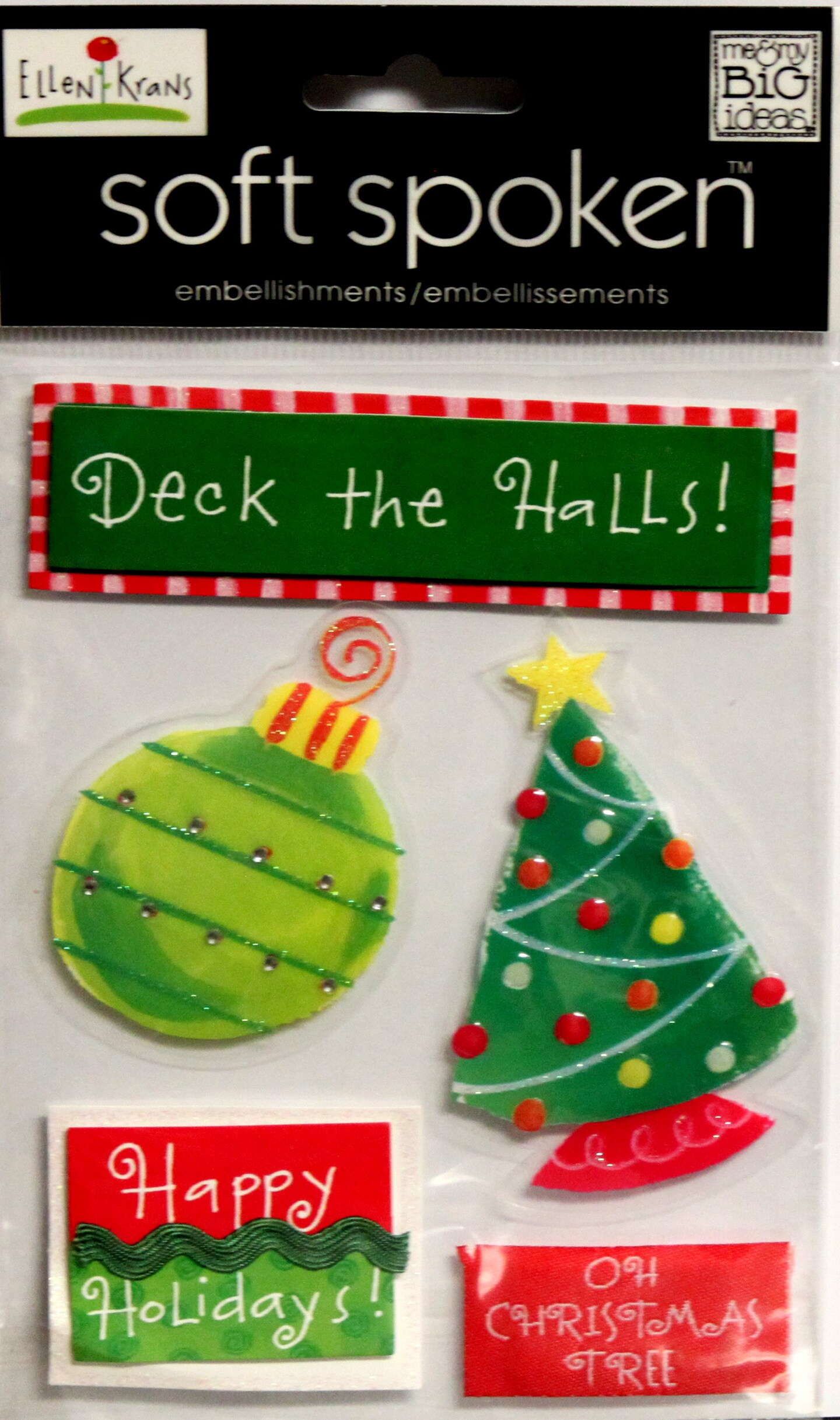 Me &#x26; My Big Ideas Soft Spoken Ellen-Deck The Halls Dimensional Stickers