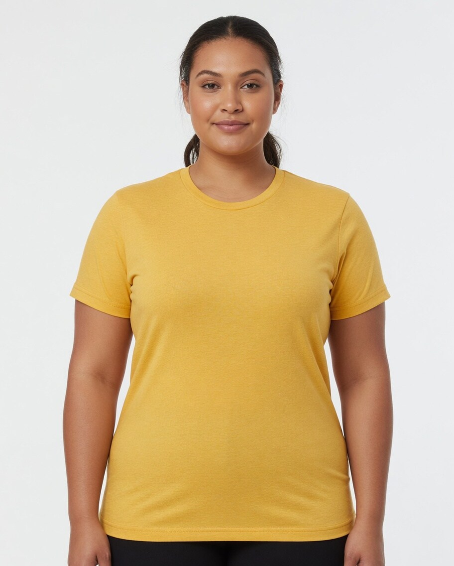 BELLA + CANVAS Premium CVC Short Sleeve Crewneck Jersey T-Shirt for Custom Printing & Layering Styles Tee