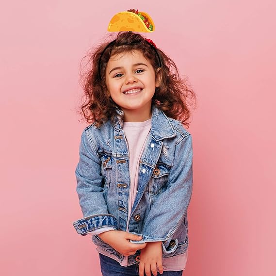 8PCS Cinco De Mayo Fiesta Headband - Mexican Sombrero/Pinata/Cactus/Taco Party Supplies Favors Accessories Decorations