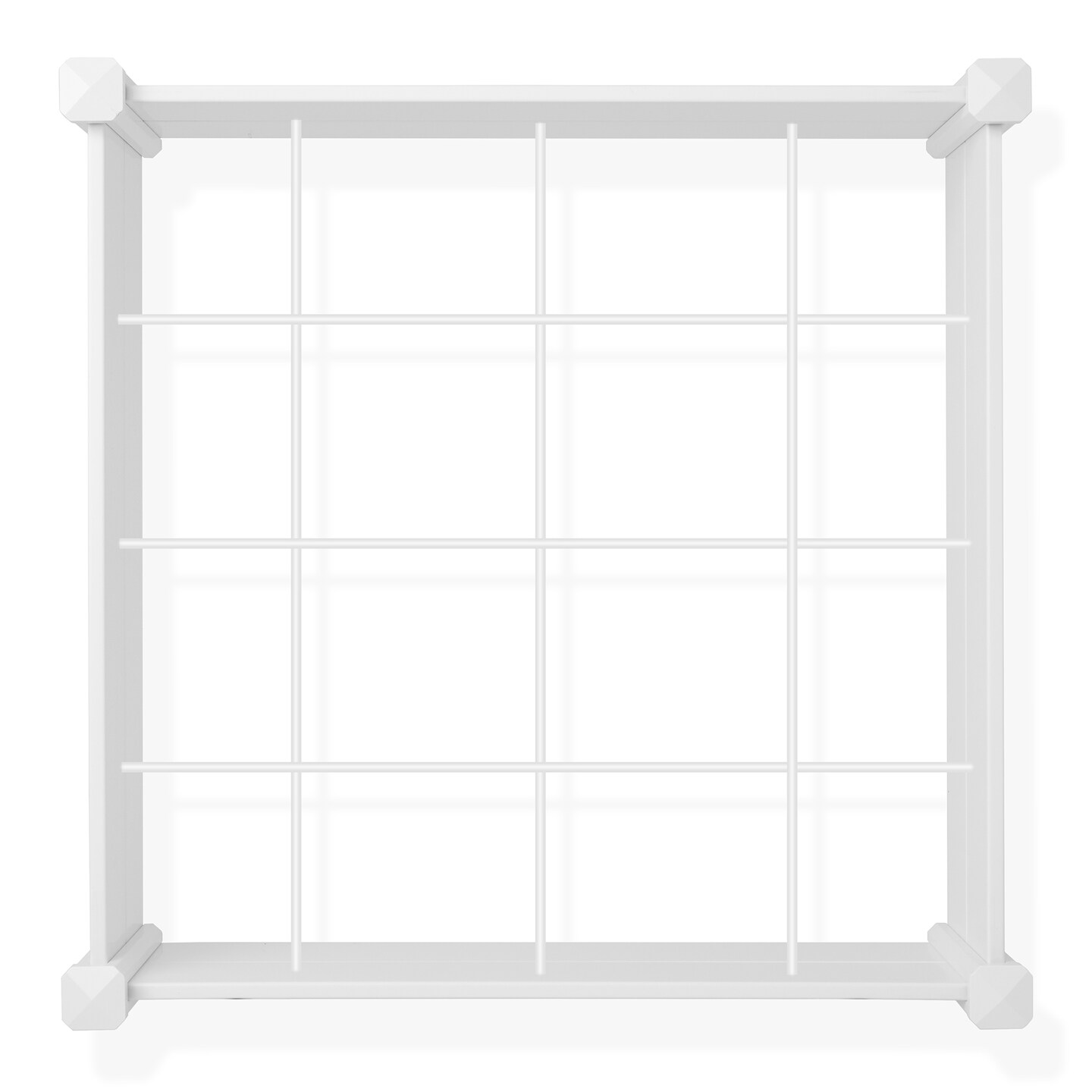 Casafield White Vinyl Raised Garden Bed, Outdoor Above Ground Garden Planter Box for Flowers, Vegetables, and Gardening