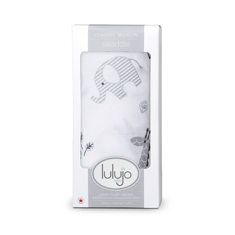 Afrique Cotton Muslin Baby Swaddle by Lulujo