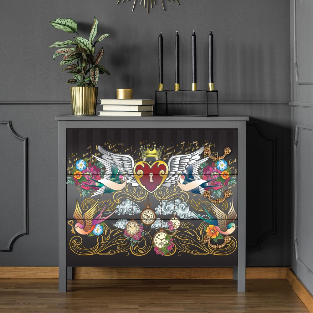 DecorTransfers®CeCe-HeySailor-totalsheetsize24x35,cutinto2sheets rub-ons