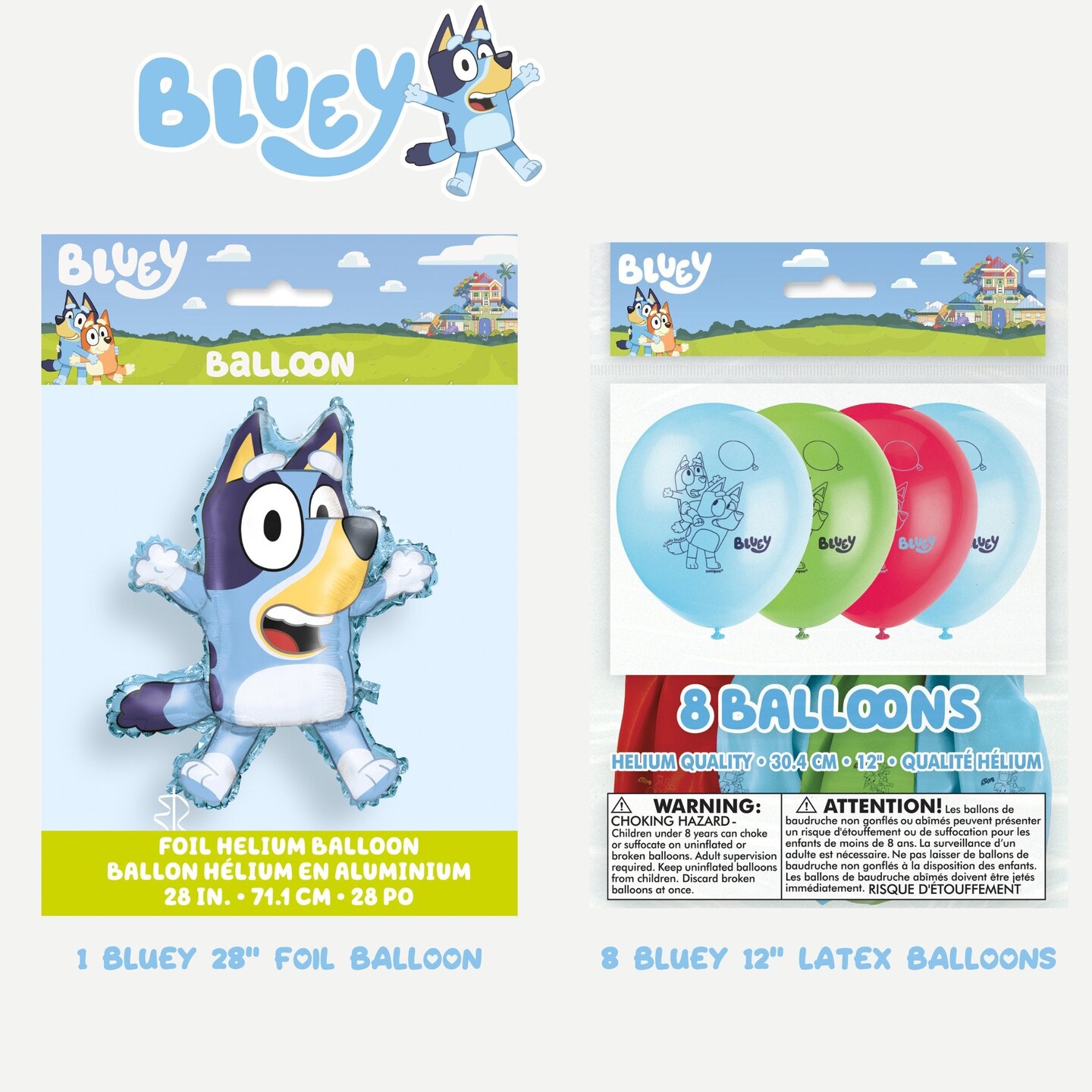 Bluey Birthday Party Supplies | Bluey Party Decorations | Bluey Plates | Bluey Napkins | Bluey Tableware | Bluey Balloons | Bluey Birthday Decorations (Party Pack)