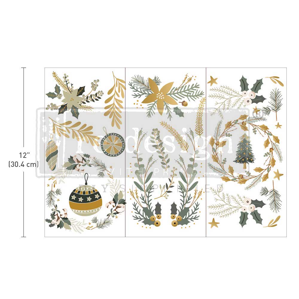 Small Transfers - Holiday Spirit - 3 sheets, 6&#x22;x12&#x22;