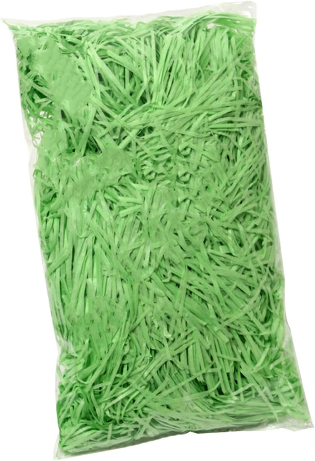 Raffia Paper Shreds, 100g Shredded Paper for Gift Box, Crinkle Cut Paper Shred Filler for Gift Wrapping &#x26; Basket Filling(Green)