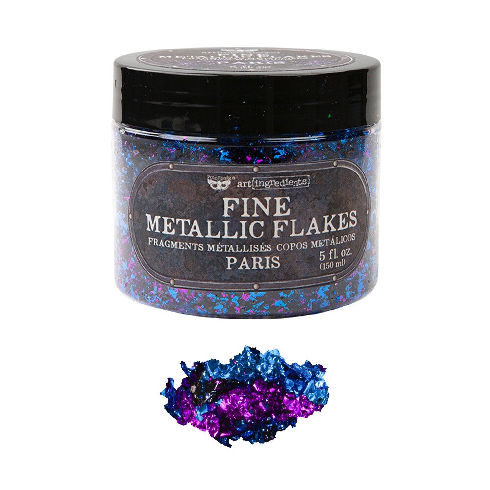 Art Ingredients - Metallic Flakes - Paris - 1 jar, total weight 30g including container