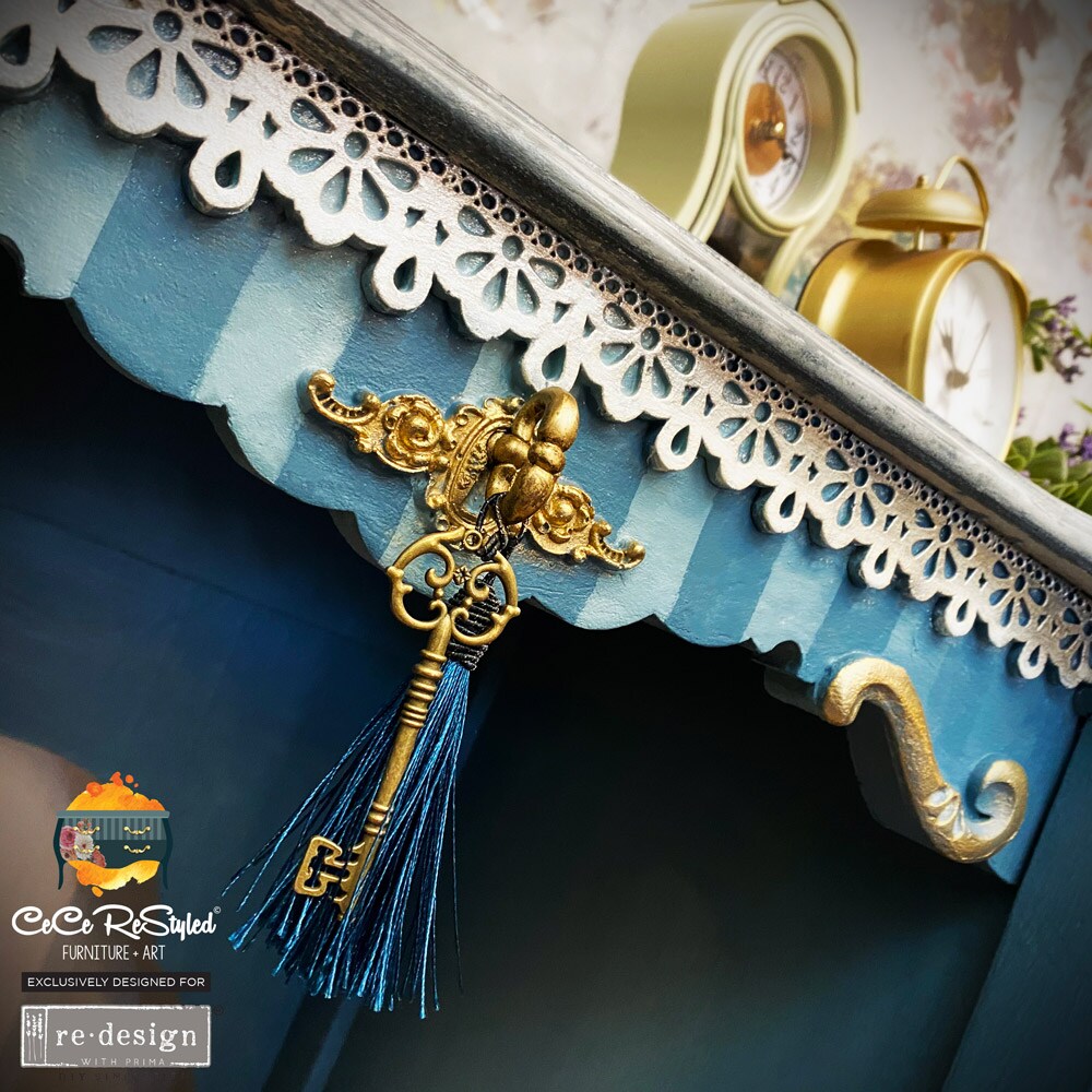 Décor Mould CECE - Border Lace II - 1 pc, 5"x10"x8mm Copyright #VA2326868