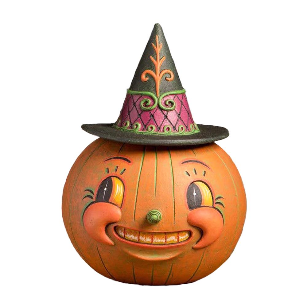 Bethany Lowe by Artist Johanna Parker Vintage Style Halloween Witchy Orange-O-Weena Container