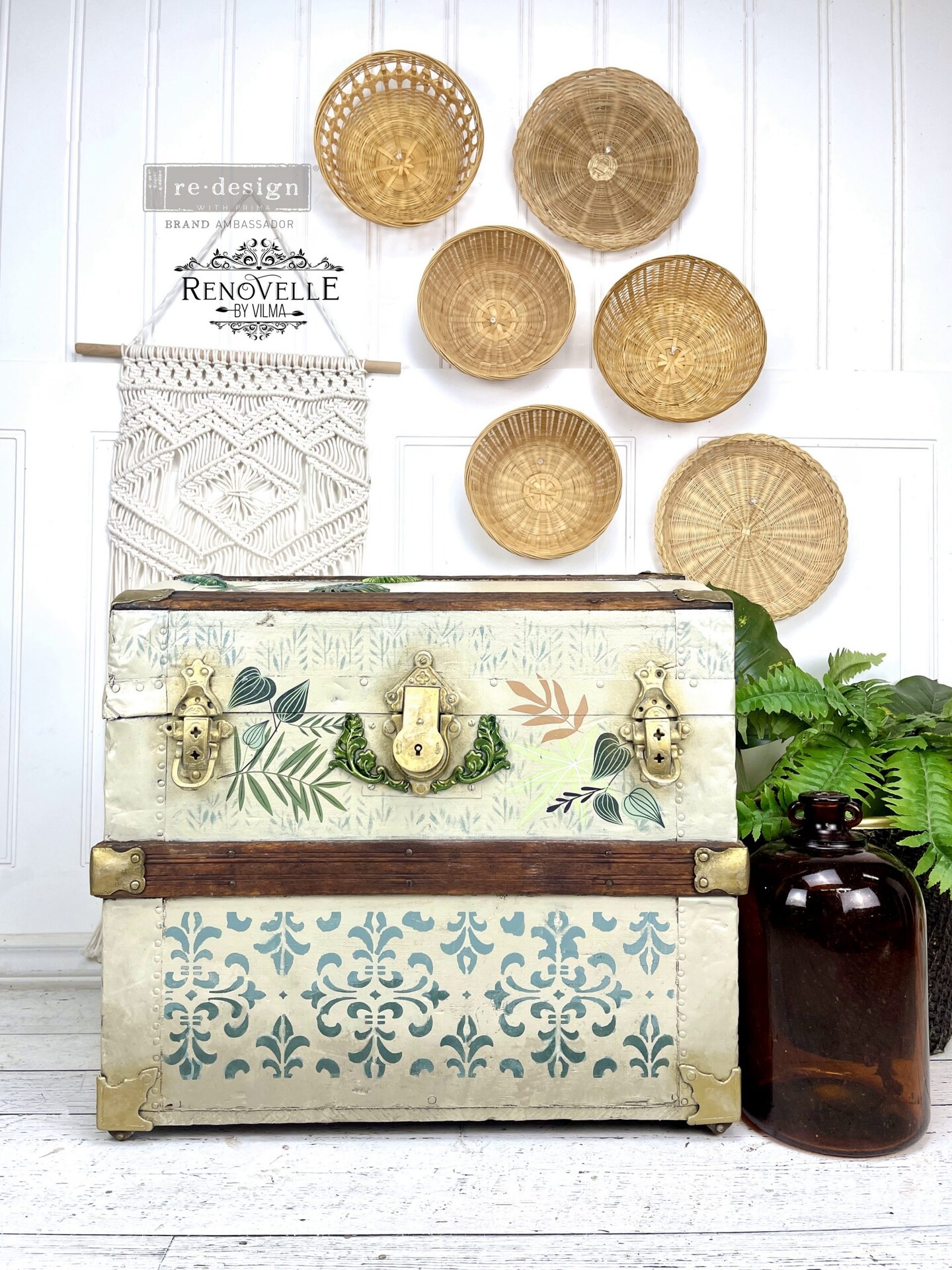 Stick & Style CECE - Modern Damask - 1 roll, 7in x 5yds (6in design) self-adhesive plastic on roll