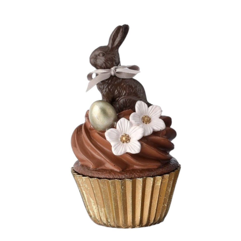 6&#x22; Chocolate Bunny Cupcake Decor &#x2013; Easter &#x26; Spring Display