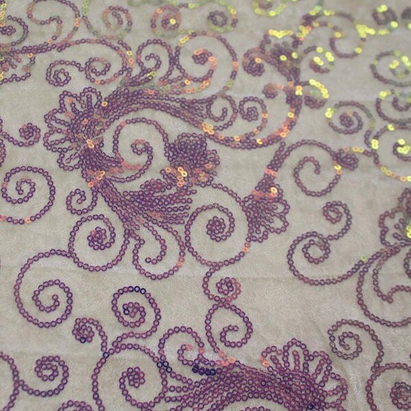 Aria Stretch Velvet Sequin Fabric