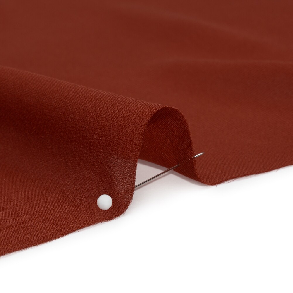 1 Yard Mahogany Silk Double Georgette Fabric Premium Collection Drapey Solid 44 Inch Width