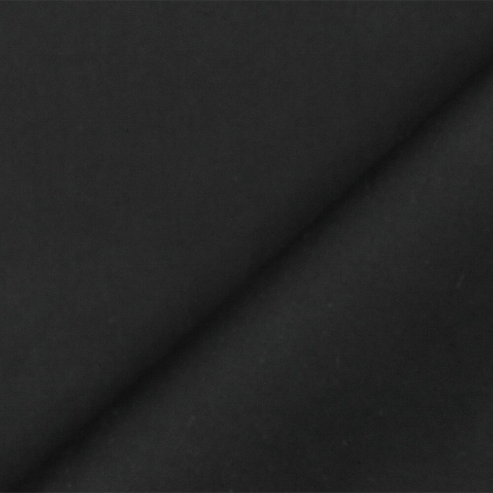 Dark Black Solid Cotton Stretch Spandex Poplin Woven Fabric By the Yard