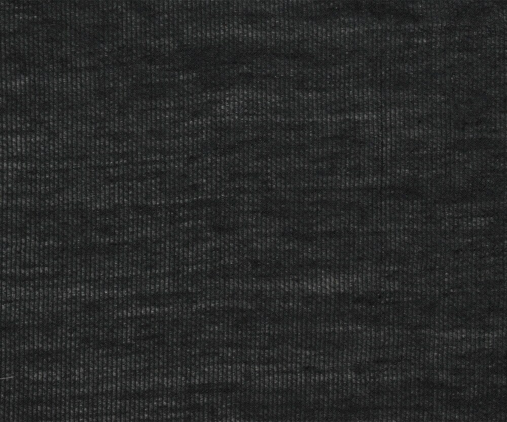 Black Cotton-Poly Vertical Stripe Sheer Woven Fabric By the Yard