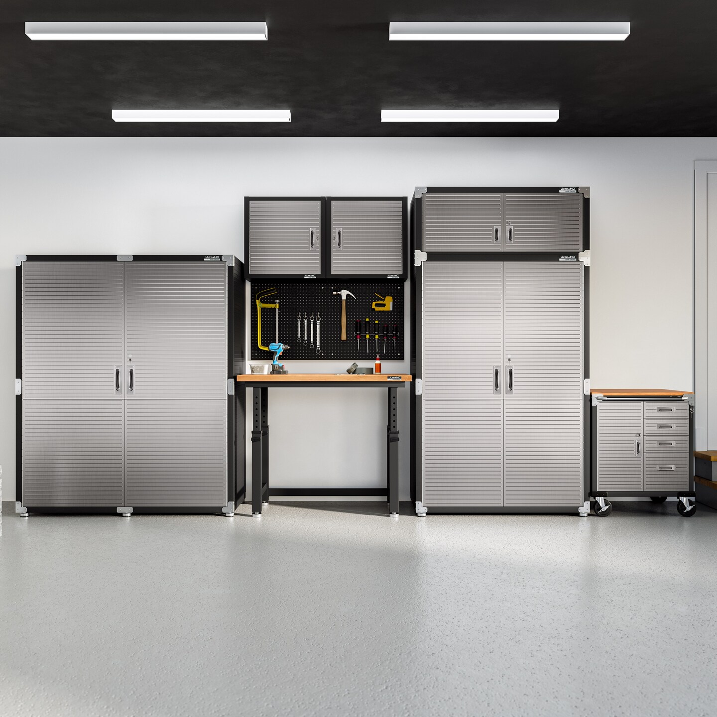 Seville Classics UltraHD Single Door Wall Cabinet, 24" W x 12" D x 24" H