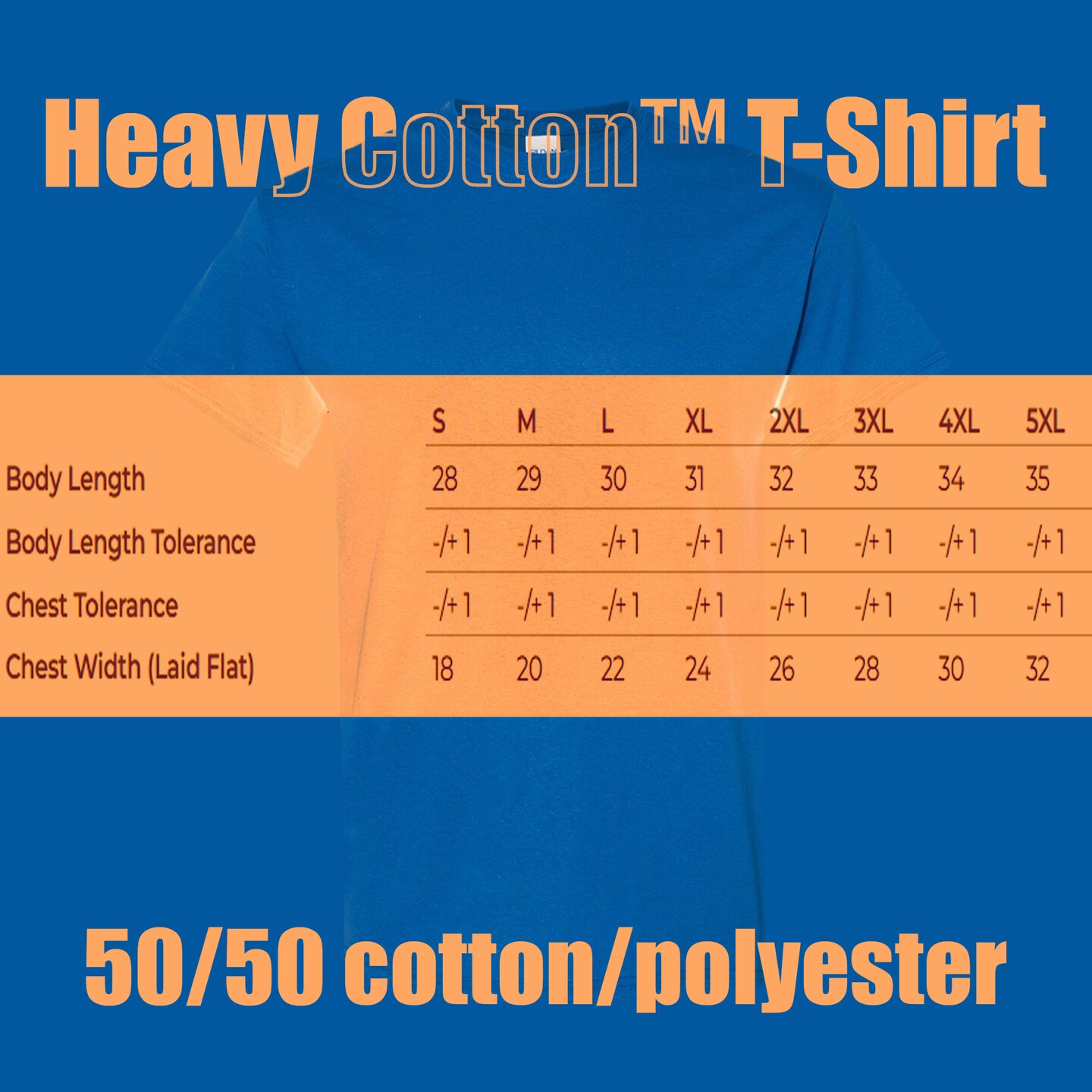 Gildan Adult's Craft-Ready Cotton Casual T-Shirts, Neon Blue Heavy Cotton Shirt