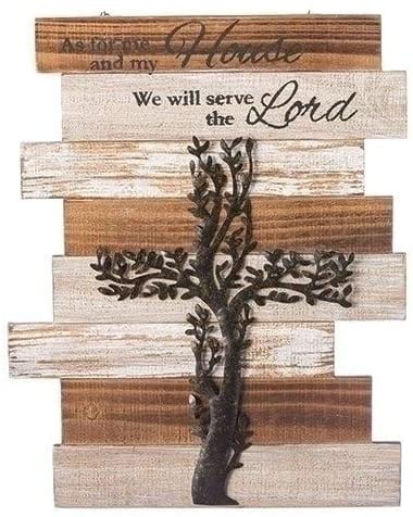 Roman 15" As For Me & My House Plaque Tree of Life #11237 Free Shipping
