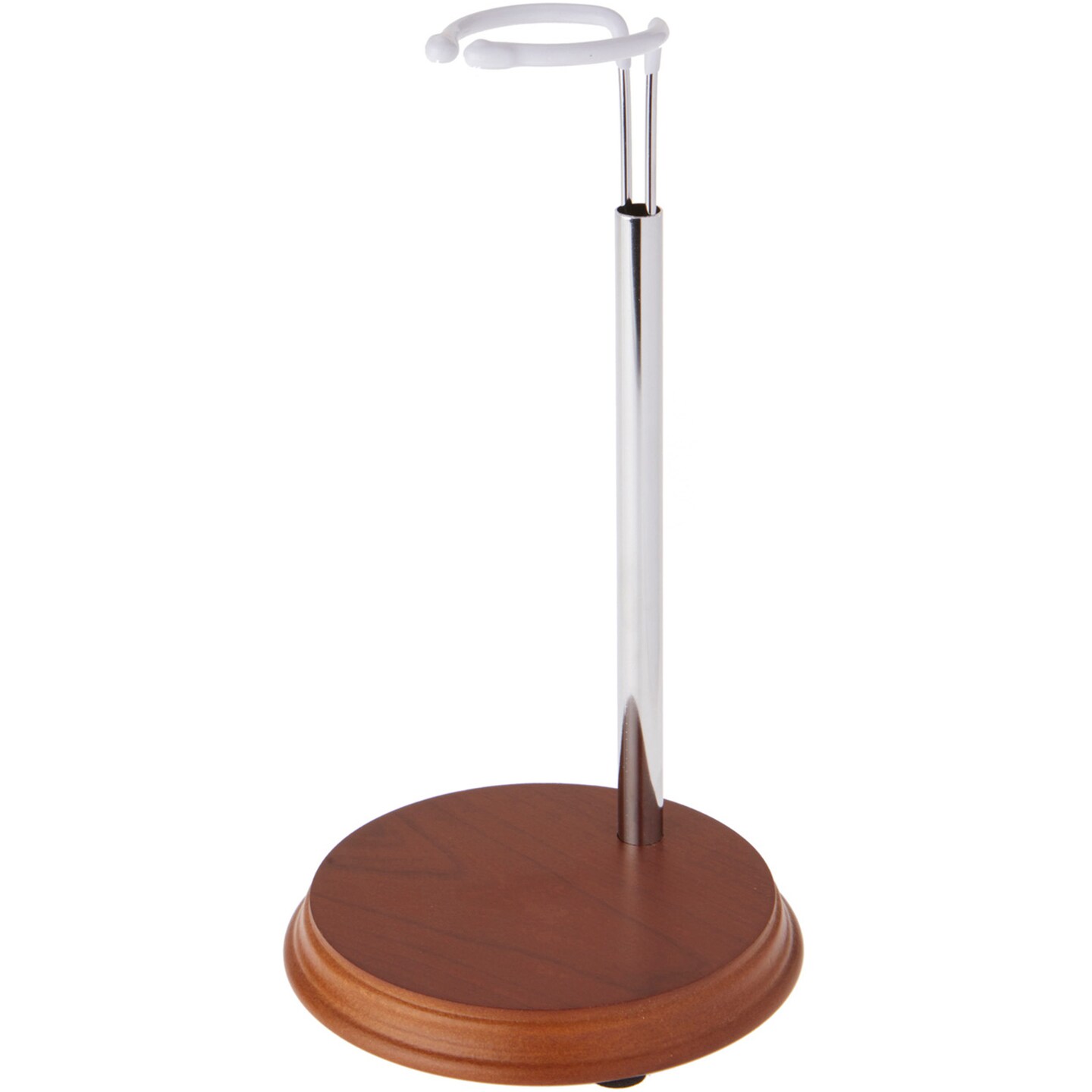 Bard&#x27;s 54-0053 Chrome and Wood Doll Stand, Fits 17 to 22 inch Slim Waist Dolls, Waist is 1.25 to 2.25 inches Wide