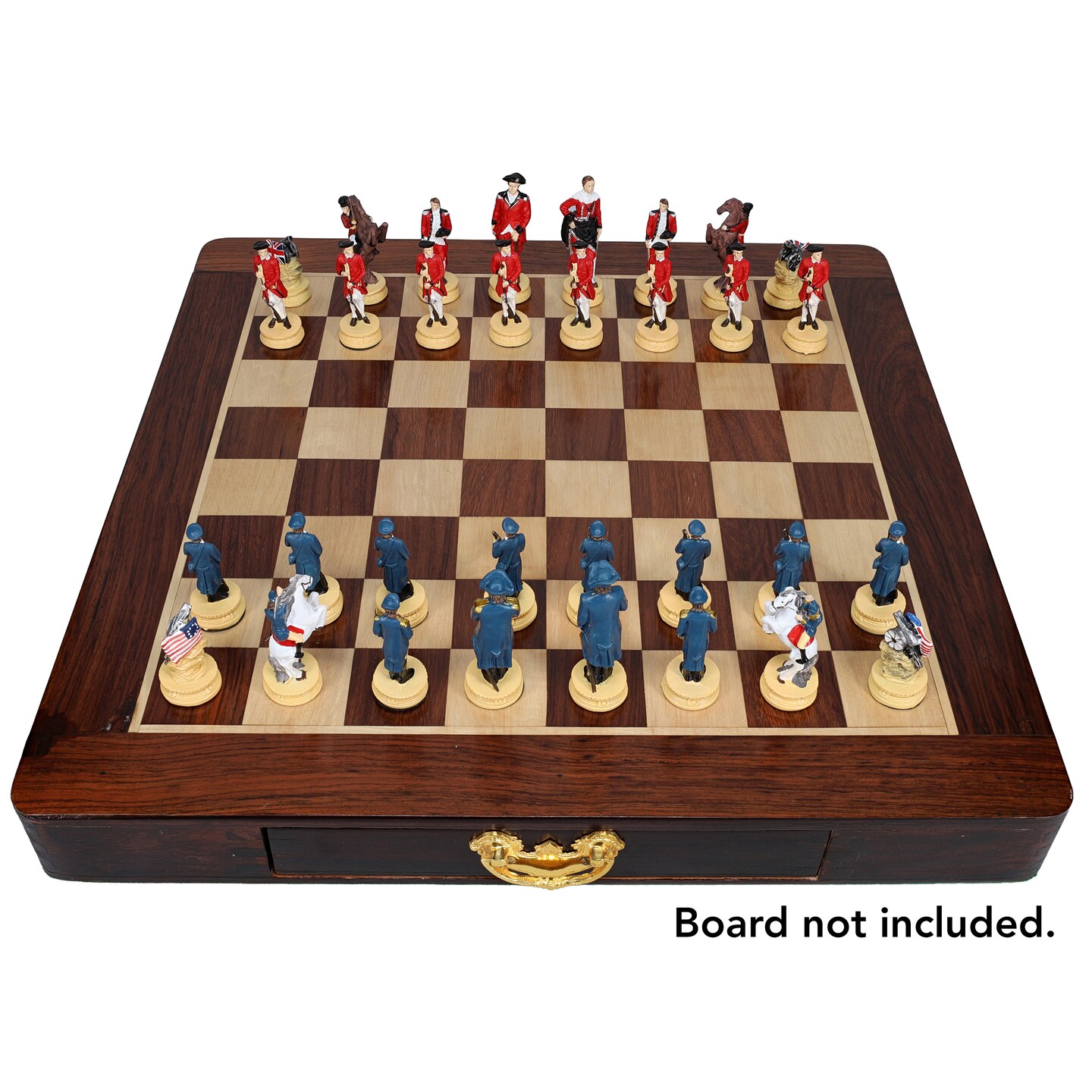 WE Games American Revolutionary War Chess Pieces, 3.5 inch king