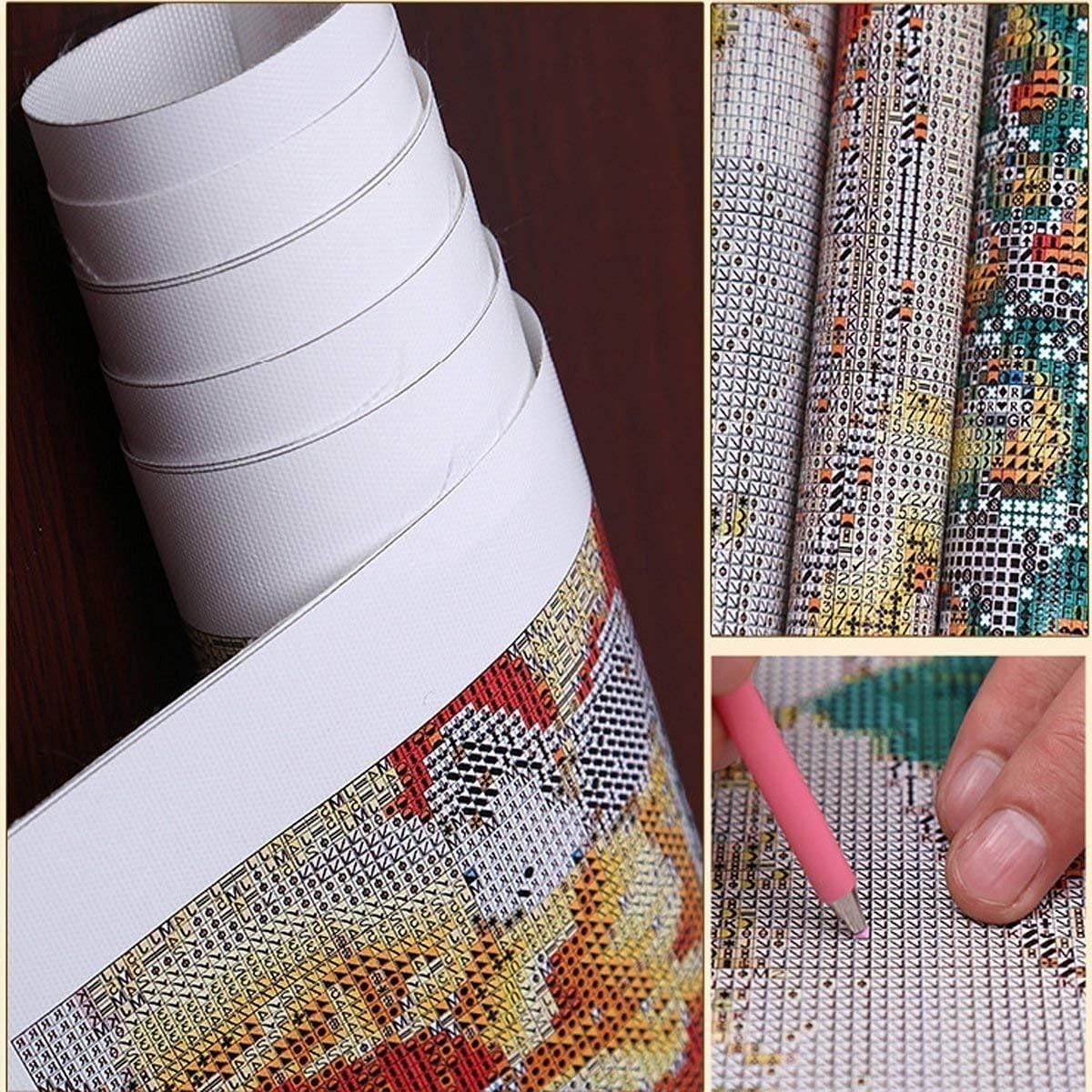5D Diamond Painting Number Set 12X16 Inch, Full Round Drill Diamond Artist Wall Decoration Adult Art kit Living Room Bedroom Decoration