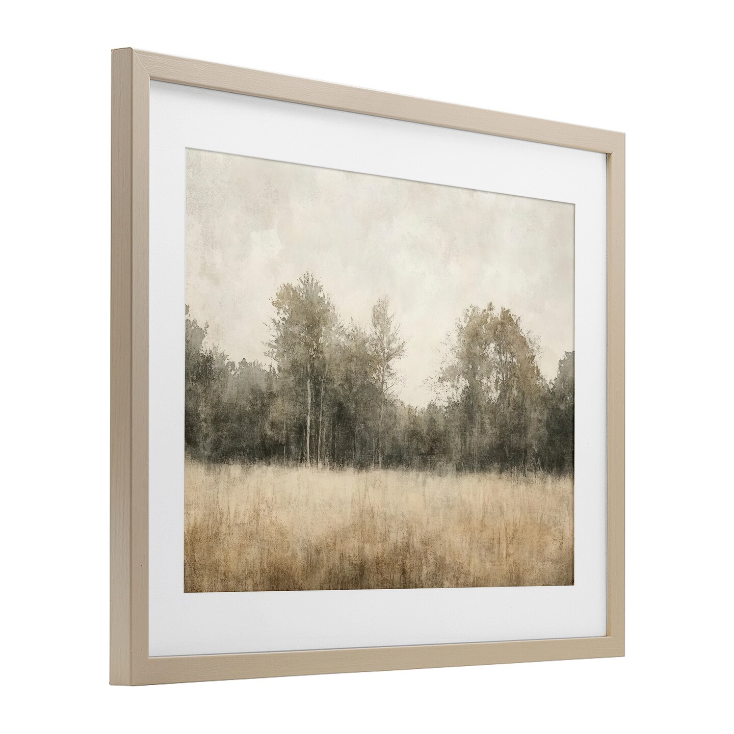 Stupell Industries Neutral Watercolor Woodland Framed Print Under Glass, design by Mona Grace