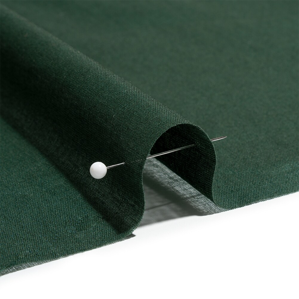 1 Yard Hunter Green Mercerized Organic Egyptian Cotton Voile Sustainable Solid Fabric 57 inch Width