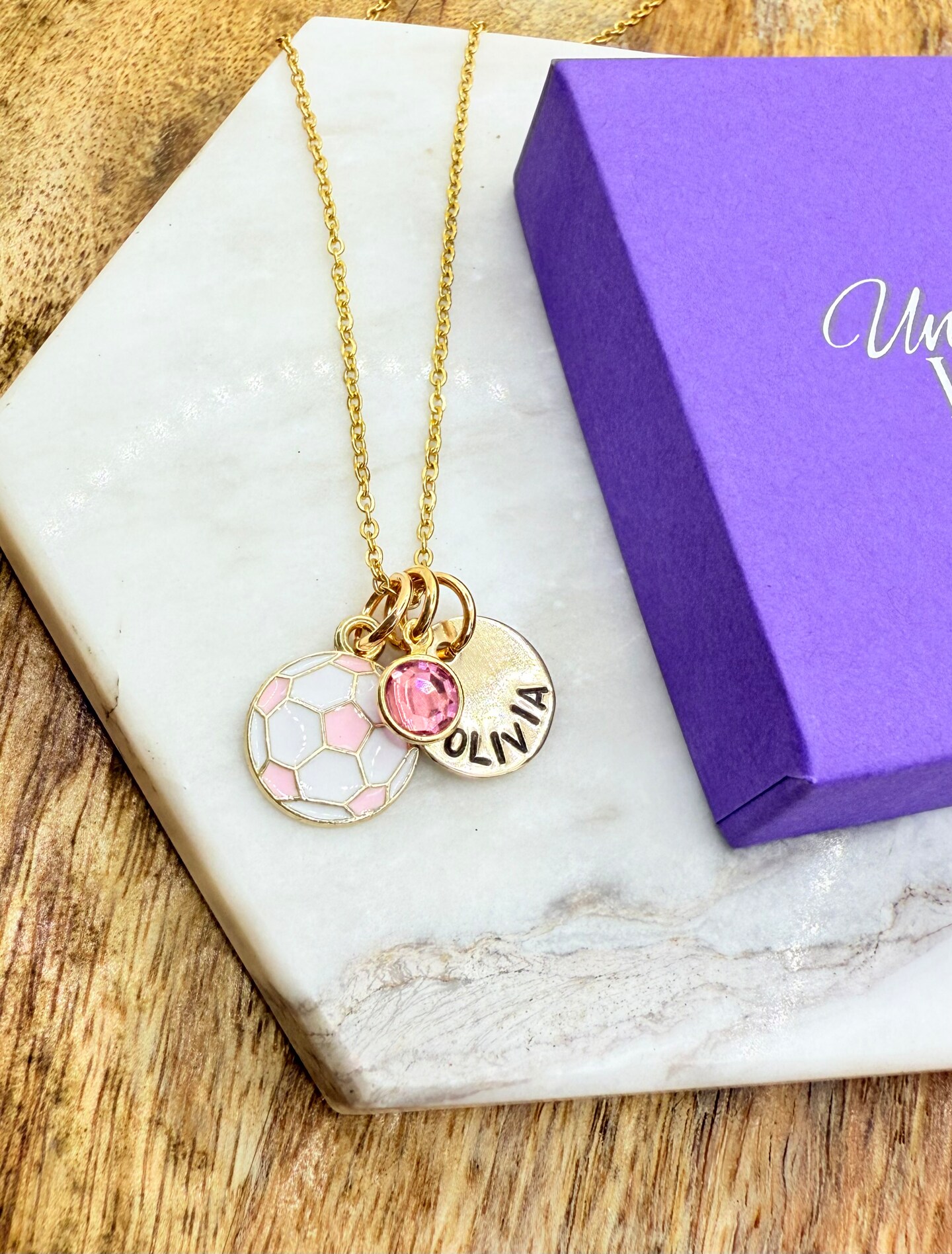 Personalized Soccer Necklace, Soccer Player Name Necklace, Soccer Player Gift, Personalized Soccer Necklace