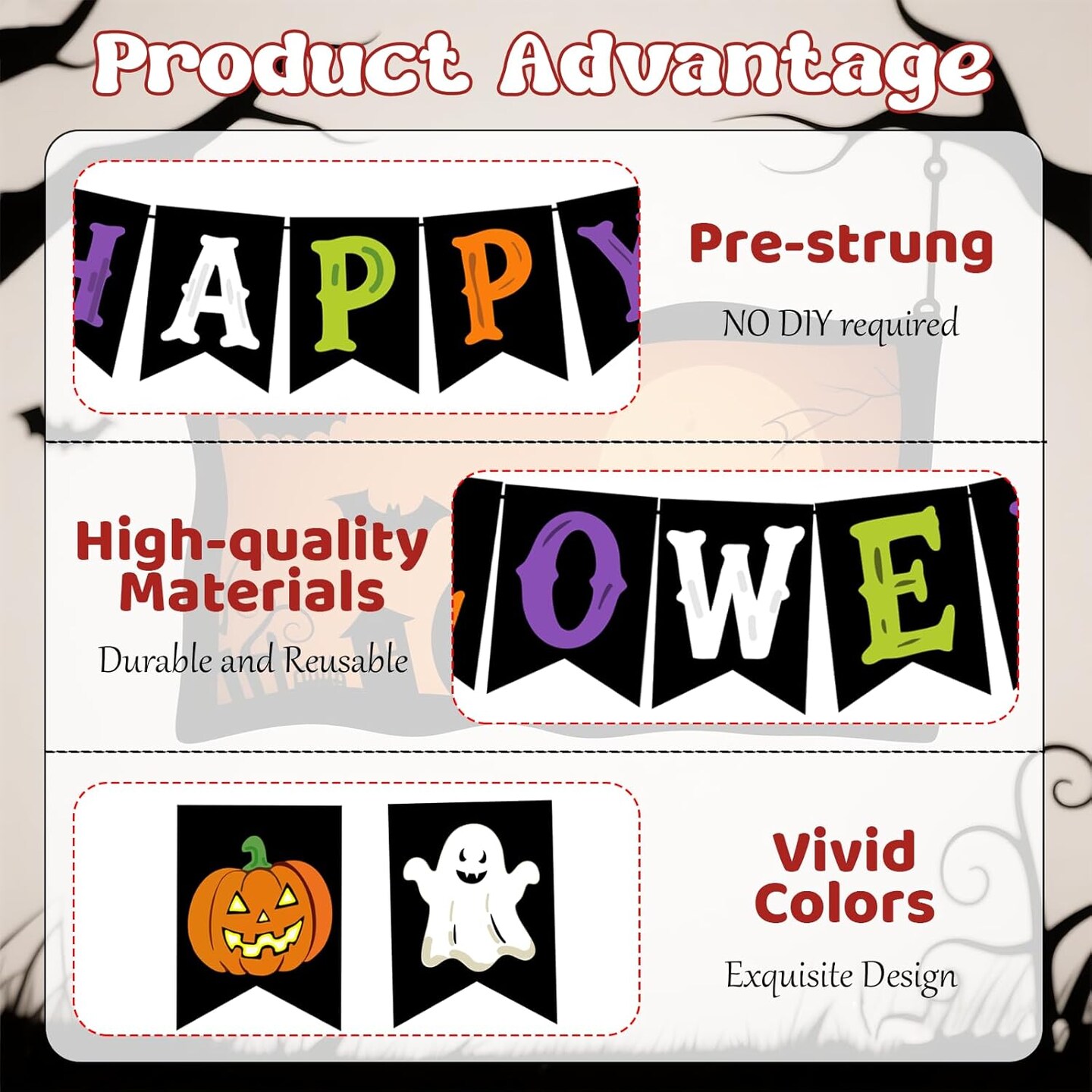 Happy Halloween Banner (Colorful)