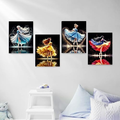 8 Pack Princess Diamond Art Kits for Adults (RM-ZSH-711) 11.63 x 7.63 x 0.53 inches