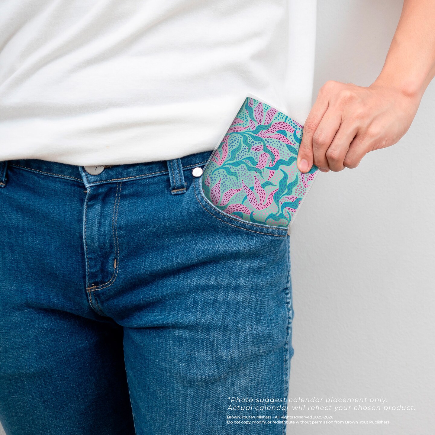 Ariel Collection | 2026-2027 3.5 x 6.5 Inch Two Year Monthly Pocket Planner Calendar