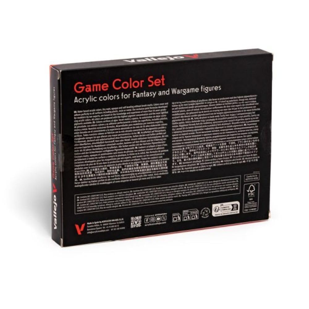 Game Color Introduction Set | Starter Set for Fantasy and Wargame Figures | 16 Bottles x 18 ml (0.60 fl.oz.)