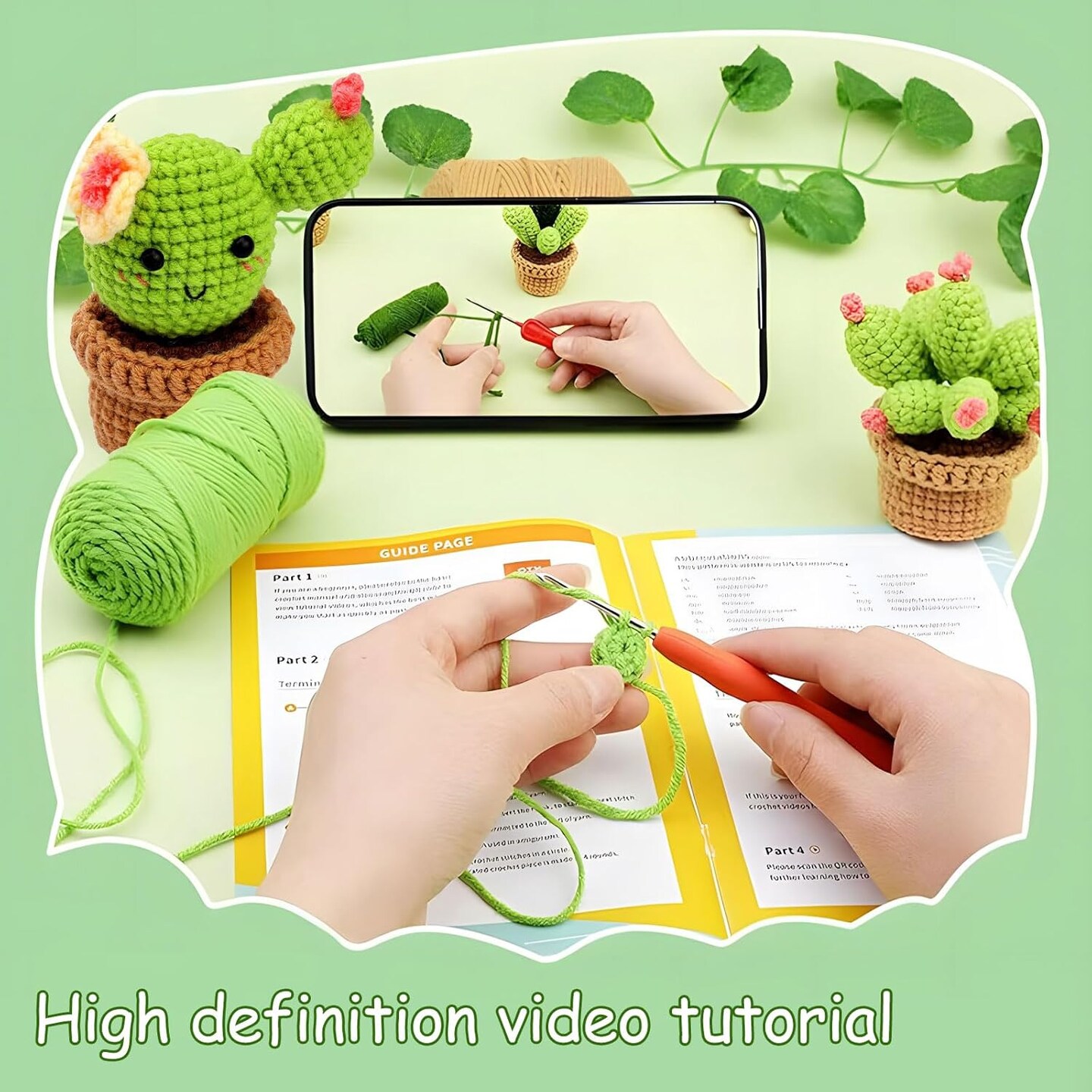 DIY Cactus Plants Crochet Kits