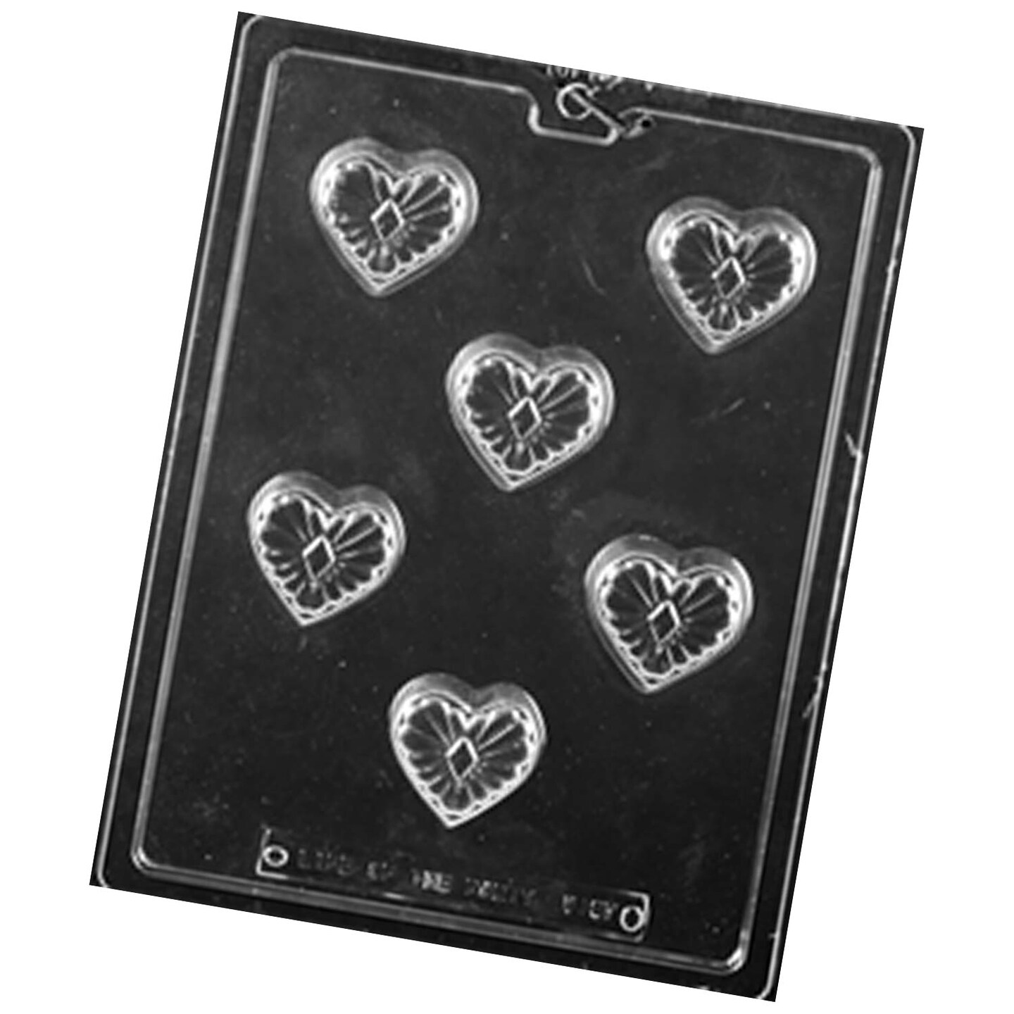 Decorative Heart Chocolate Mold/2&#x22; x 1-5/8&#x22; x 5/8&#x22;