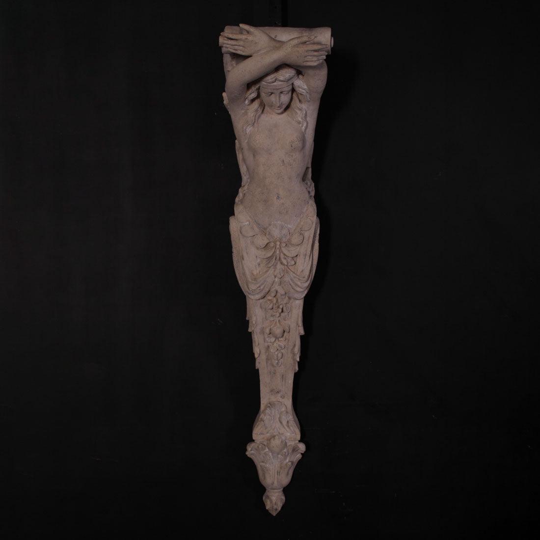 Stone Lady Column Small Life Size Statue