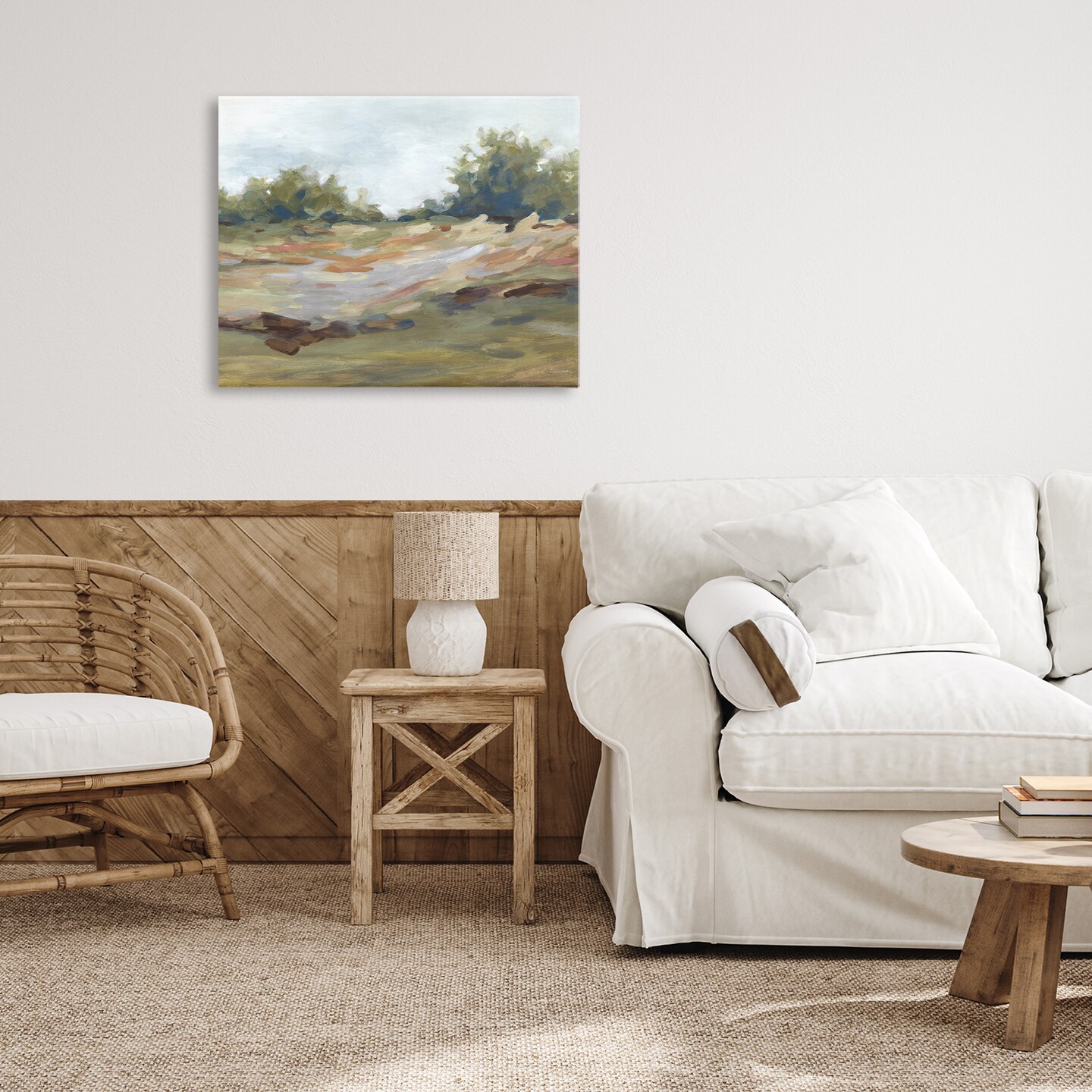 Stupell Industries Still Autumn Brushed Landscape Canvas, design by Carol Robinson