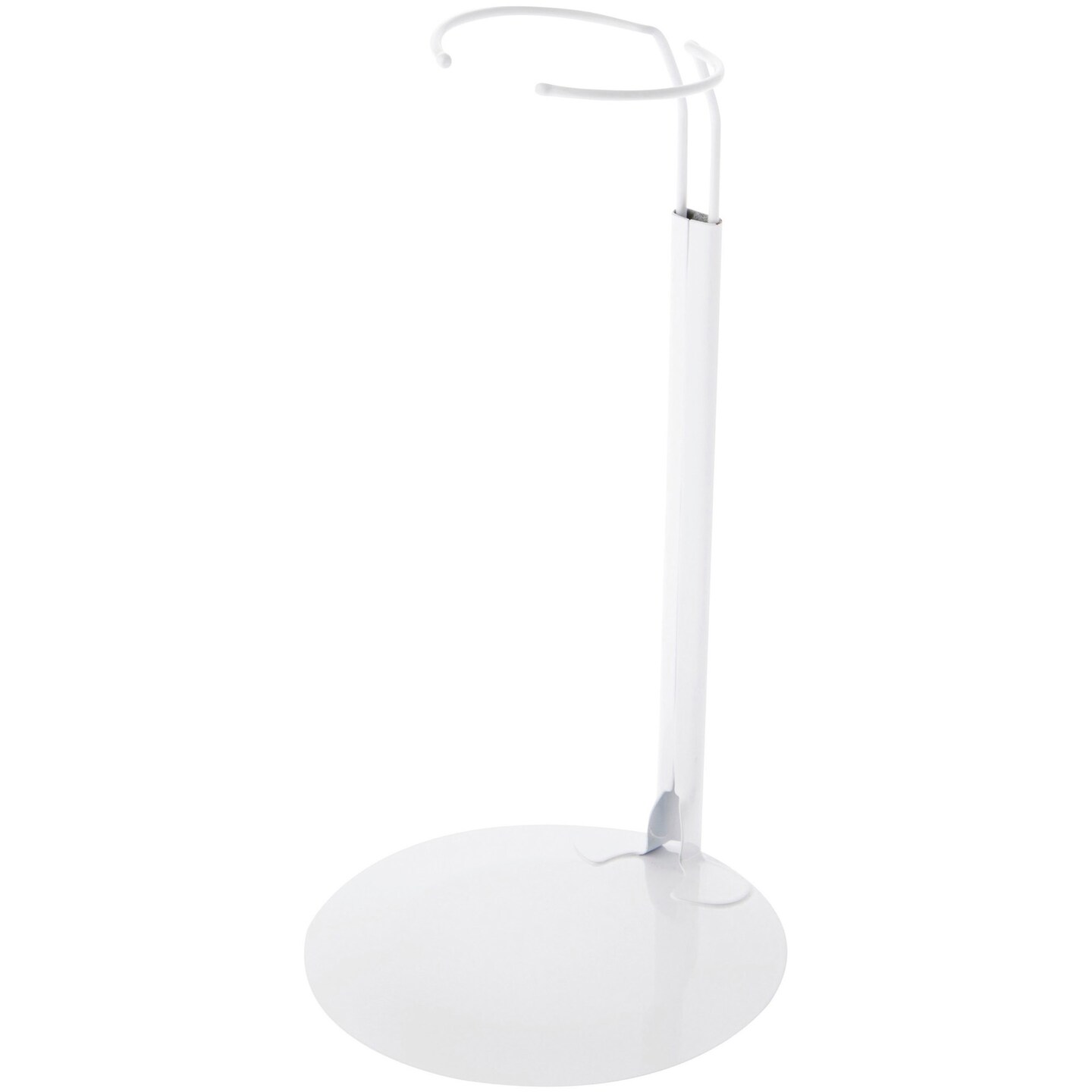 Plymor DSP-90W White Adjustable Doll Stand, fits 15, 16, 17, 18, 19, 20, and 21 inch Dolls, Waist is 3&#x22; - 4&#x22; wide, 8&#x22; - 11&#x22; around
