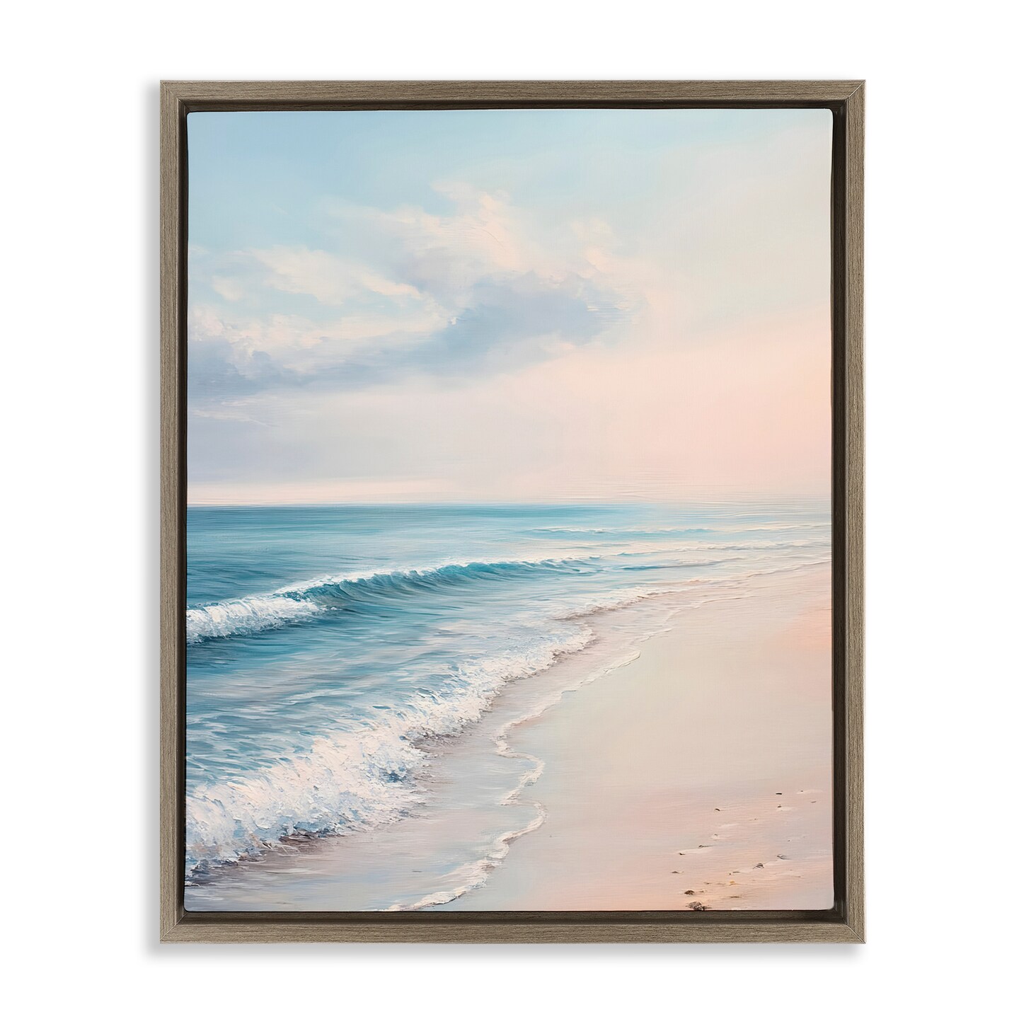 Stupell Industries Serene Sands at Sunset Floating Frame Design by ...