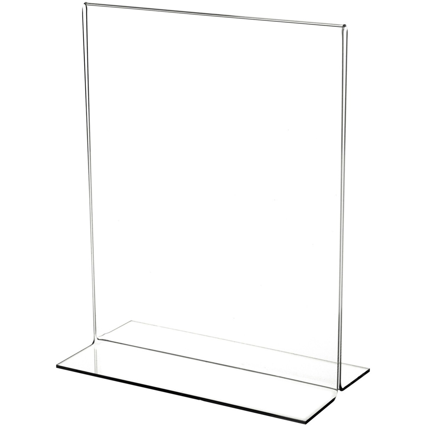 Plymor Clear Acrylic Sign Display / Literature Holder (Bottom-Load), 4&#x22; W x 6&#x22; H