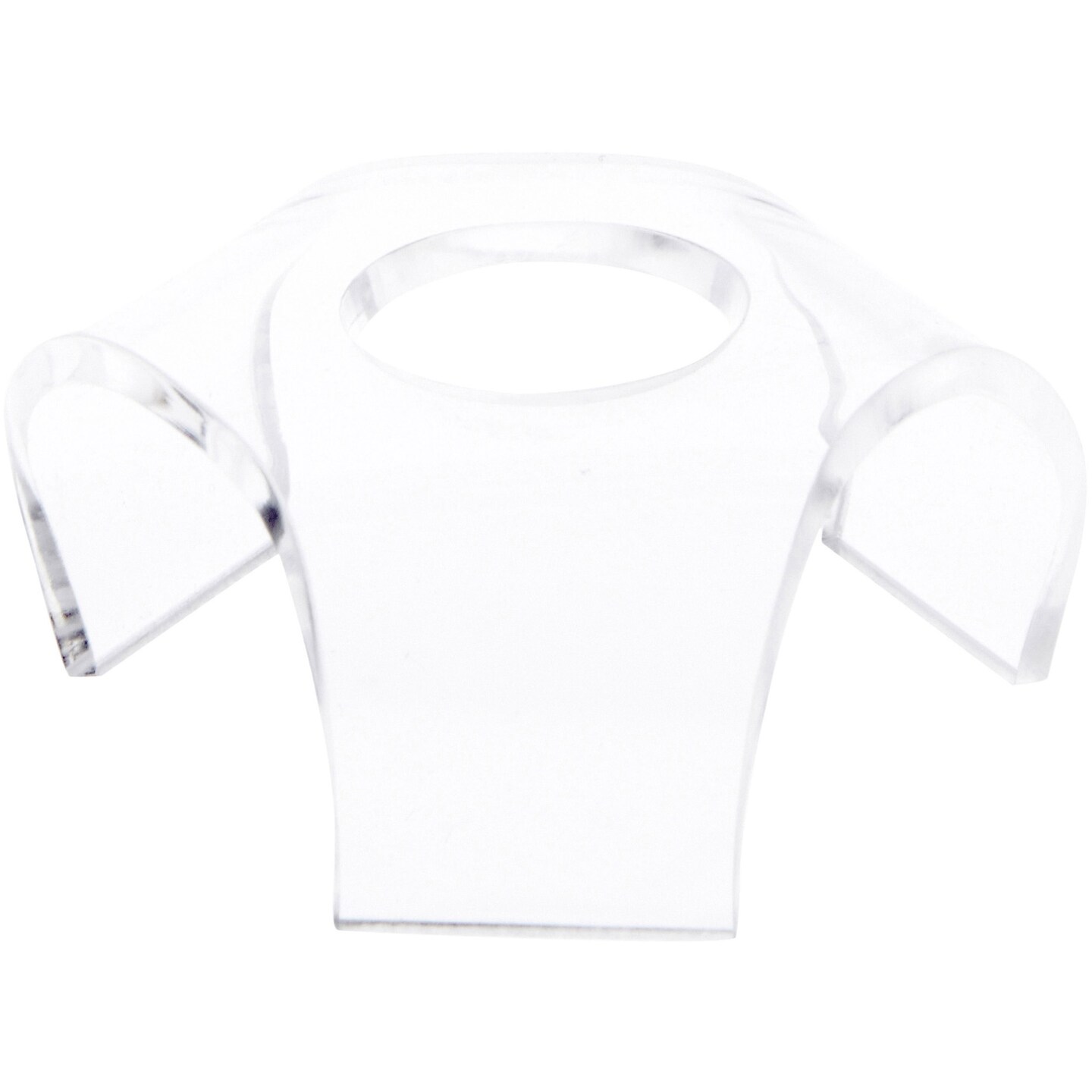 Plymor Clear Acrylic Display Riser for Spheres, 1&#x22; H x 2.5&#x22; W x 2.5&#x22; D