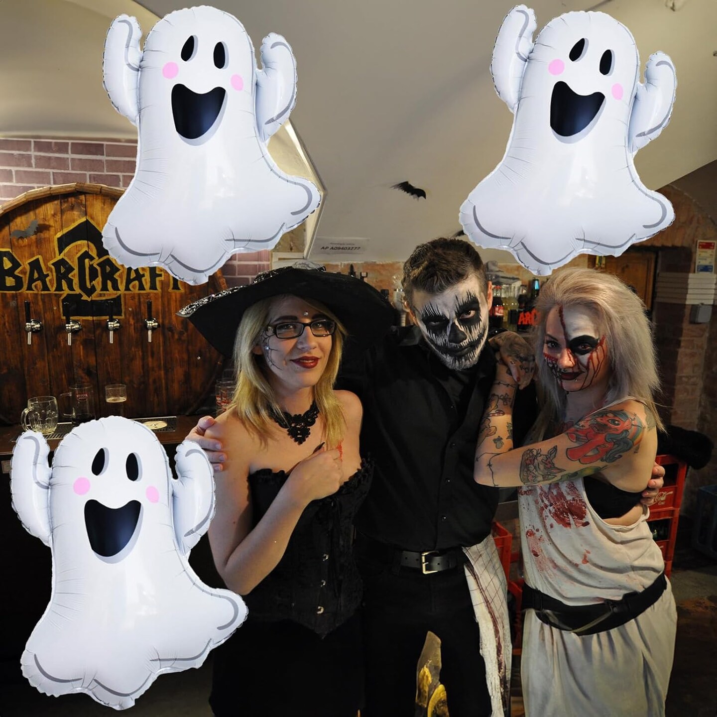 Halloween Ghost Balloons Set (White - Xxl Ghost)
