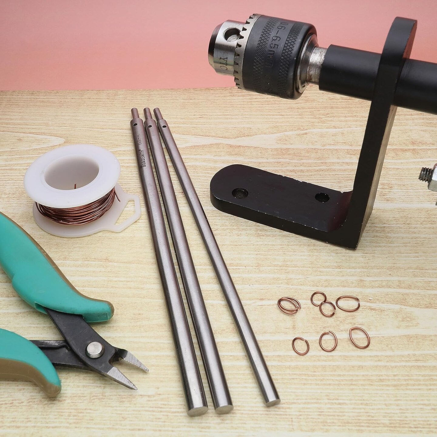 The Beadsmith Oval Mandrels &#x2013; Wire Elements &#x2013; Works with EZ Coiler Pro &#x2013; 3 Rods Make 4x6mm, 6x8mm &#x26; 5x7mm Oval Shapes &#x2013; Create Jump Rings, Coiled Beads, Beaded Coils, and Spirals