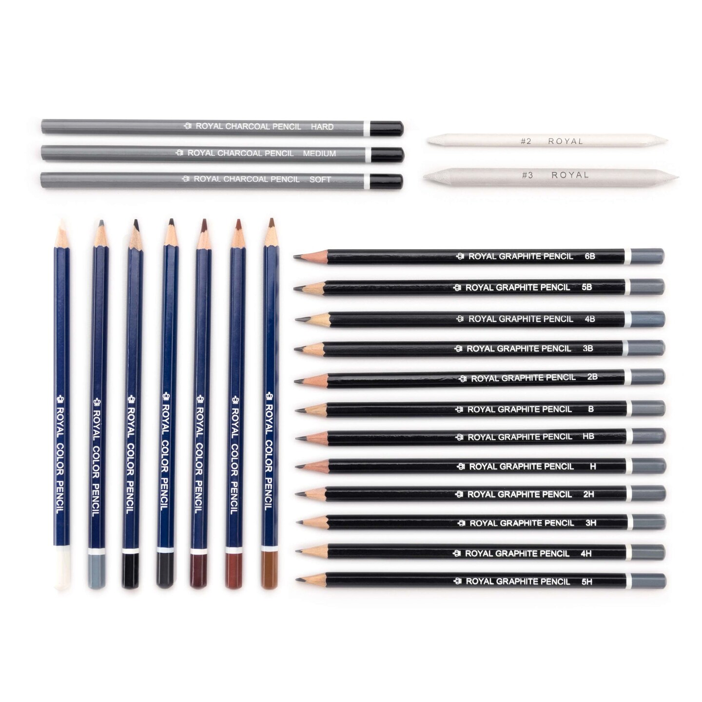 RART-2301 | Essentials&#x2122; 25pc Sketching Pencil Set with Case